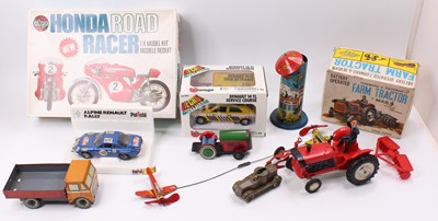 Lot 1784 - A collection of mixed toys comprising a Burago...