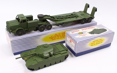 Lot 1249 - Dinky Toys Military boxed group, 2 examples...