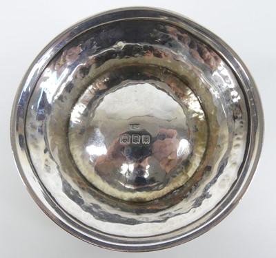 Lot 87 - A late Arts & Crafts silver footed sugar bowl,...