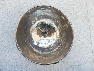 Lot 87 - A late Arts & Crafts silver footed sugar bowl,...
