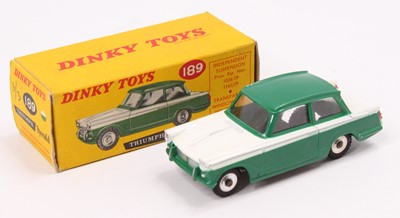 Lot 1161 - Dinky Toys No. 189 Triumph Herald comprising...