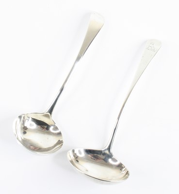 Lot 1141 - A George III silver sauce ladle, in the Old...