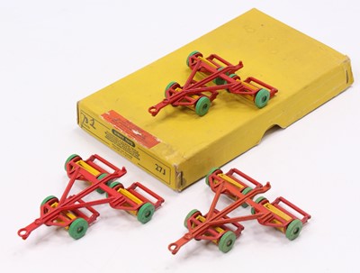 Lot 1404 - Dinky Toys, No.27J Triple Gang Mower Trade Box,...