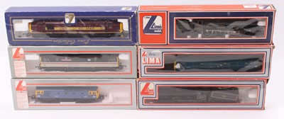 Lot 596 - Six boxed locos: Lima - D6525 blue Bo-Bo...