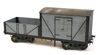 Lot 67 - 5 inch gauge riding trolley, fitted with hand...
