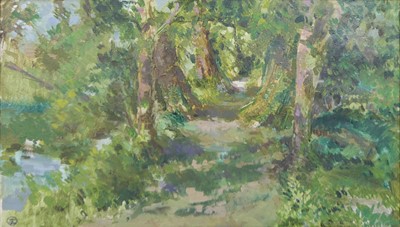 Lot 355 - Tom Coates (1941-2023) - Woodland Path,...