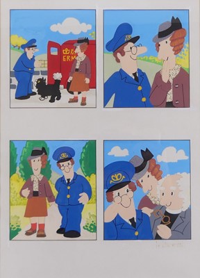 Lot 201 - John Hickson (b.1929) - Storyboard studies for...