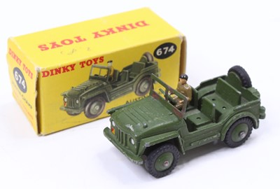 Lot 1240 - A Dinky Toys No. 674 Austin Champ comprising...