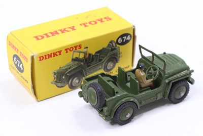 Lot 1240 - A Dinky Toys No. 674 Austin Champ comprising...