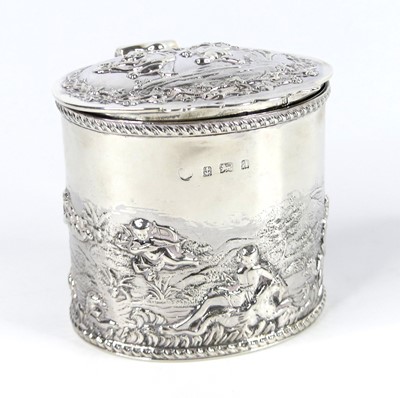 Lot 1169 - A late Victorian silver tea caddy, of...