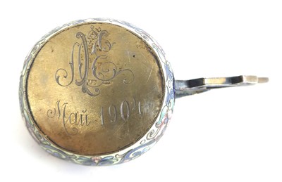 Lot 1215 - An early 20th century Russian silver-gilt and...