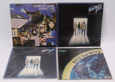 Lot 609 - The Moody Blues - a collection of LPs to...