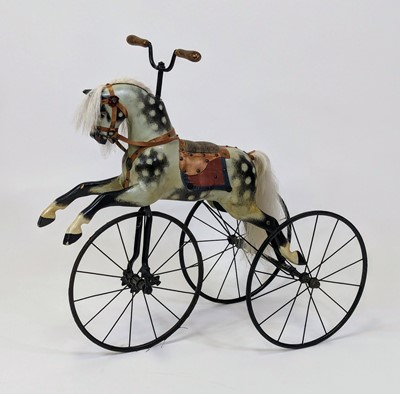 Lot 1384 - A circa 1900 child's dapple-grey horse...