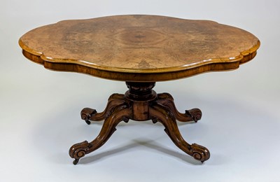 Lot 1549 - *A Victorian walnut and figured walnut...