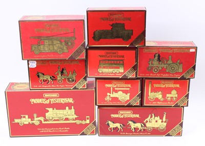 Lot 867 - 9 various boxed Matchbox Models of Yesteryear...