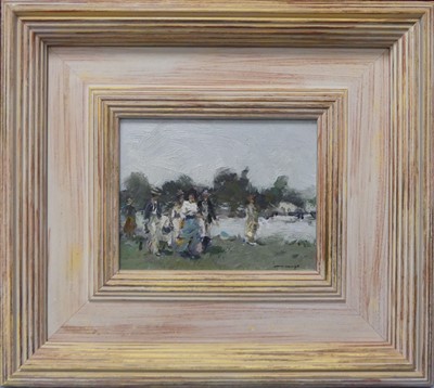 Lot 266 - Ken Moroney (1949-2018) - Henley Regatta, oil...