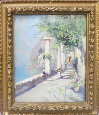 Lot 270 - Oscar Ricciardi (1864-1935) - The Amalfi Coast...