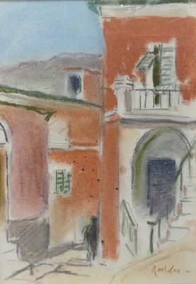 Lot 214 - Guy Lindsay Roddon (1919-2006) - Red houses in...