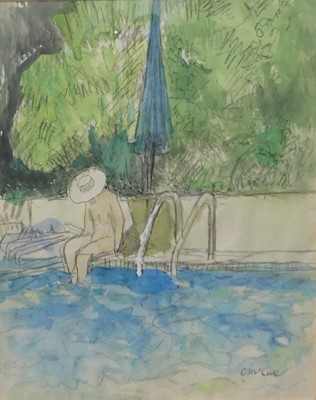 Lot 208 - Charles James McCall (1907-1989) - The Bather,...