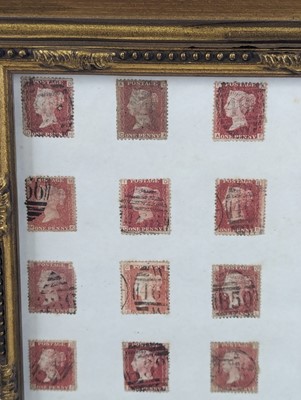 Lot 6 - A display of forty-two Victorian Penny Reds,...