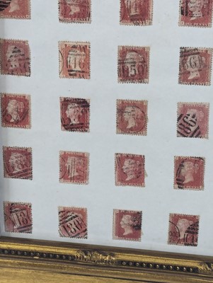 Lot 6 - A display of forty-two Victorian Penny Reds,...