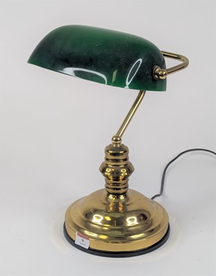 Lot 9 - An early 20th century style banker's desk lamp...