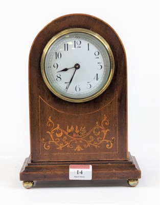 Lot 14 - *An Edwardian mahogany and inlaid dome top...