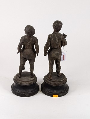 Lot 19 - *After Ernest Rancoulet a pair of spelter...
