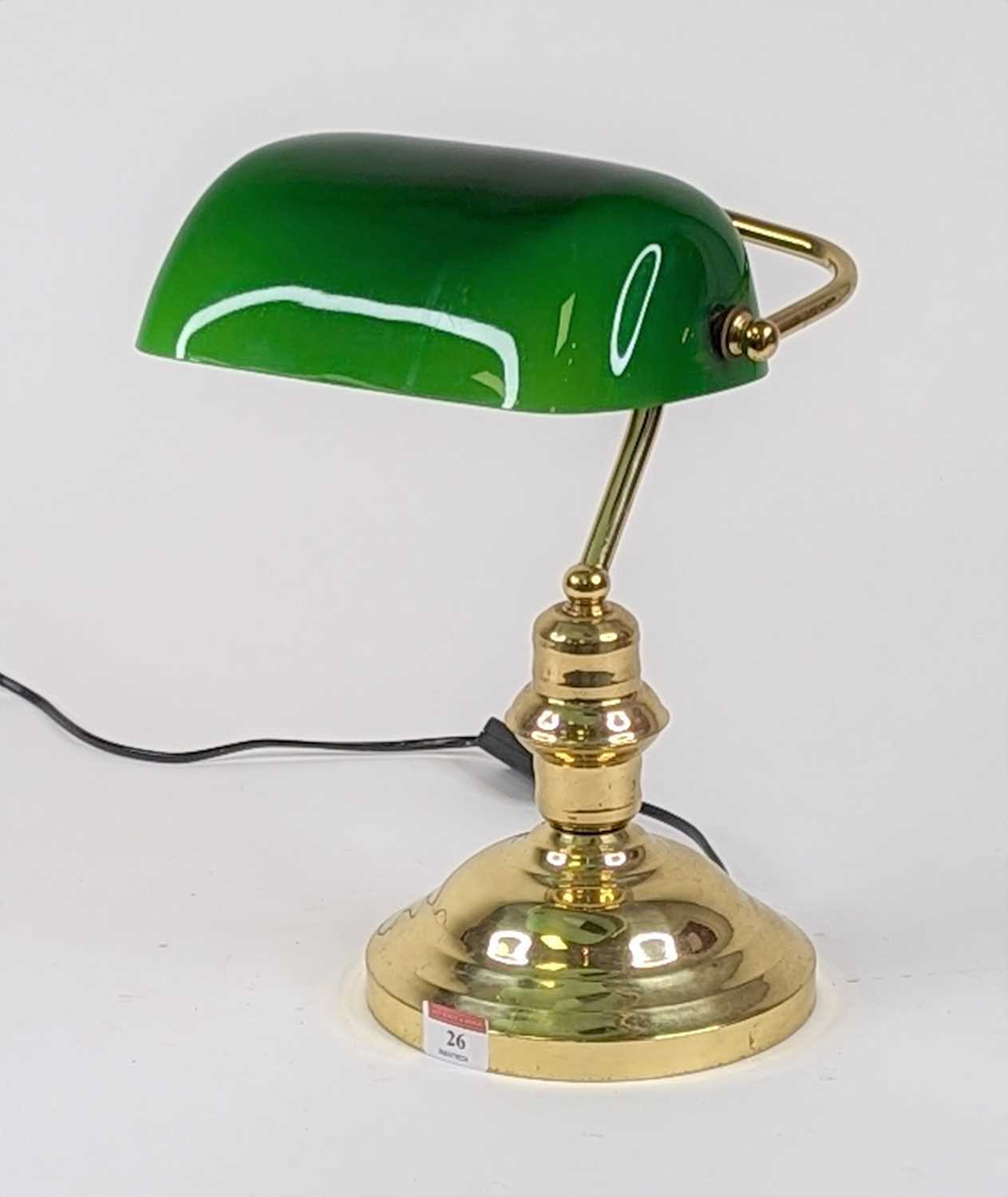 Lot 26 - An early 20th century style banker's desk lamp...