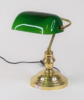 Lot 26 - An early 20th century style banker's desk lamp...