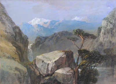 Lot 1446 - Henry Bright (1810-1873) - A mountain...