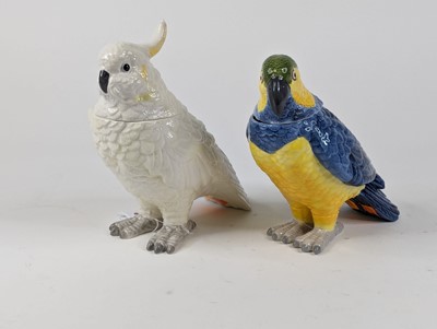 Lot 50 - A pair of novelty jars and covers, each in the...