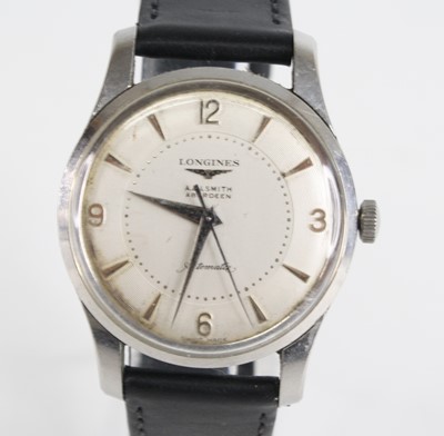 Lot 1348 - A gents Longines stainless steel automatic...