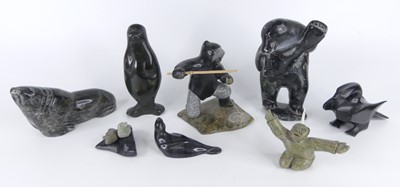 Lot 171 - Inuit Art - a collection of eight various...
