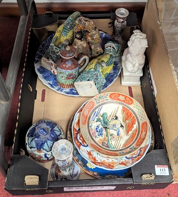 Lot 113 - *A collection of oriental ceramics to include...