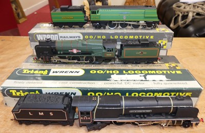 Lot 1554 - Three 00 gauge Wrenn loco and tenders as...