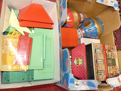 Lot 1574 - Two boxes containing plastic craft...