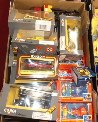 Lot 1591 - Two boxes containing modern issue toys to...