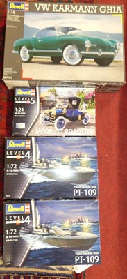Lot 1613 - Five various boxed kits by Revell to include...