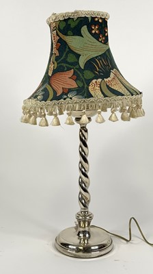 Lot 163 - An early 20th century silver table lamp having...