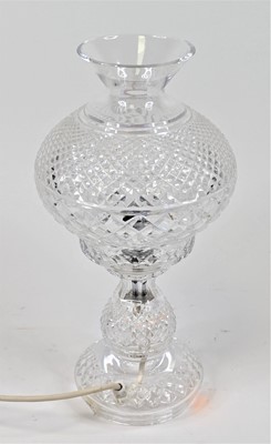 Lot 160 - A Waterford Crystal table lamp, height 37cm