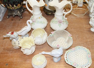Lot 174 - A collection of porcelain to include Belleek...