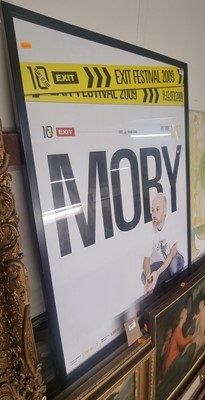 Lot 1013 - A Moby tour poster for the Exit Festival 2009,...