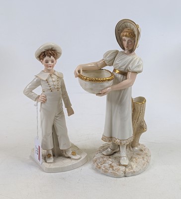 Lot 219 - A Royal Worcester Kate Greenaway porcelain...