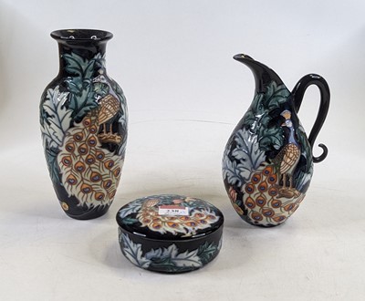 Lot 238 - *An Old Tupton baluster shaped vase, tube-line...