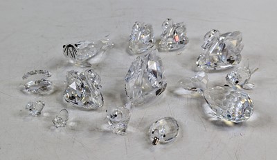 Lot 248 - A collection of Swarovski crystal animals, to...