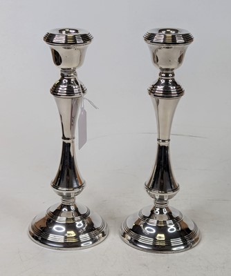 Lot 282 - A pair of Elizabeth II silver table...