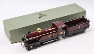 Lot 238 - Totally repainted 1920’s Hornby No.2 clockwork...