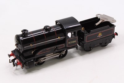 Lot 243 - 1954-61 Hornby Type 50 clockwork 0-4-0 loco &...