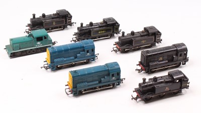 Lot 326 - Eight small locos, mainly Hornby: 3 x 0-6-0...